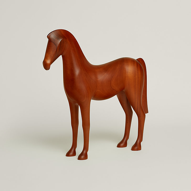 【アンティーク】エルメス・オッタヴィアーニ　馬の彫刻 VINTAGE HERMES/エルメス】Horse Earring(両耳)（イヤリング